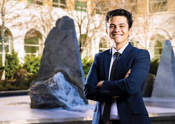For Jeremiah Tolento, the BYU experience was more than a world-class education. It was a place that helped him realize his full divine potential—a caring community of faith and friends unlike he’d ever experienced before. Photo by Donovan Kelly/BYU Photo.
