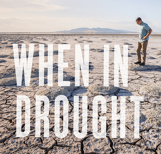 BYU hydrogeologist Greg Carling has found toxic lake-bed dust in mountain snowpack and runoff. Photo by Bradley Slade.