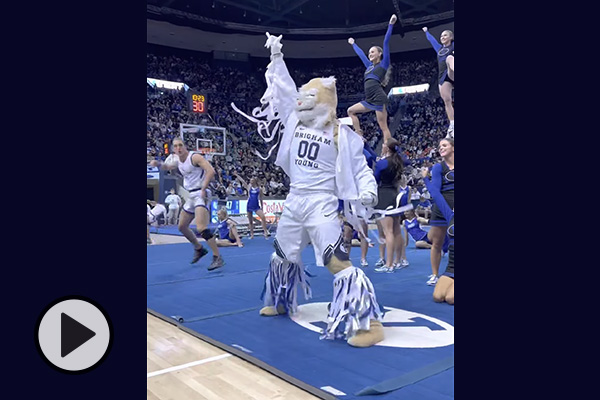 Cosmo and the BYU Spirit Squad perform to disco hits.