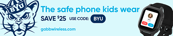 The safe phone kids wear. Save $25 Use code BYU. | gabbwireless.com