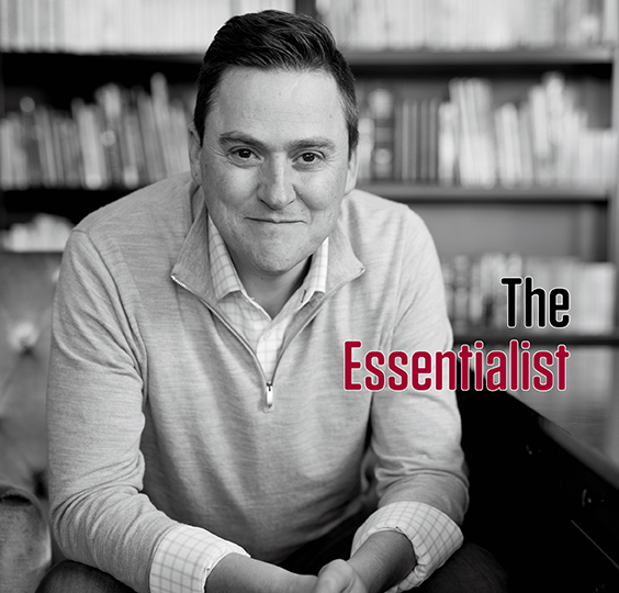 Greg McKeown and text that reads The Essentialist.