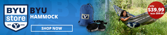 BYU Hammock only $39.99, was $59.99 at the BYU Store. Shop Now.