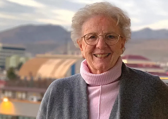 Photo of BYU alum Carolyn Melby is by Lindsey Rose Melby.