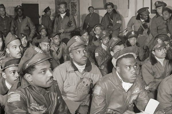 The Tuskegee Airmen were among the more than 16 million Americans who served in the US Armed Forces during WWII. A BYU alum has a goal to tell the story of all 405,399 servicemen and women who perished in the struggle. Photo by Toni Frissell/Library of Congress.