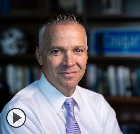 Photo portrait of C. Shane Reese, 14th president of BYU. Photo by Jaren Wilkey/BYU.