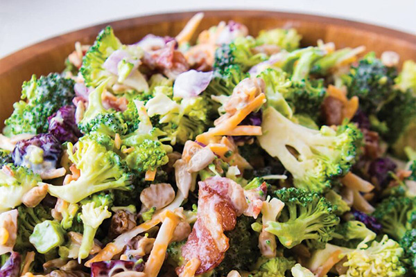 Simple broccoli salad from Oh, Sweet Basil.