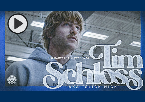 Jimmer in disguise is pictured. BYU Basketball presents Tim Schloss aka Slick Nick.
